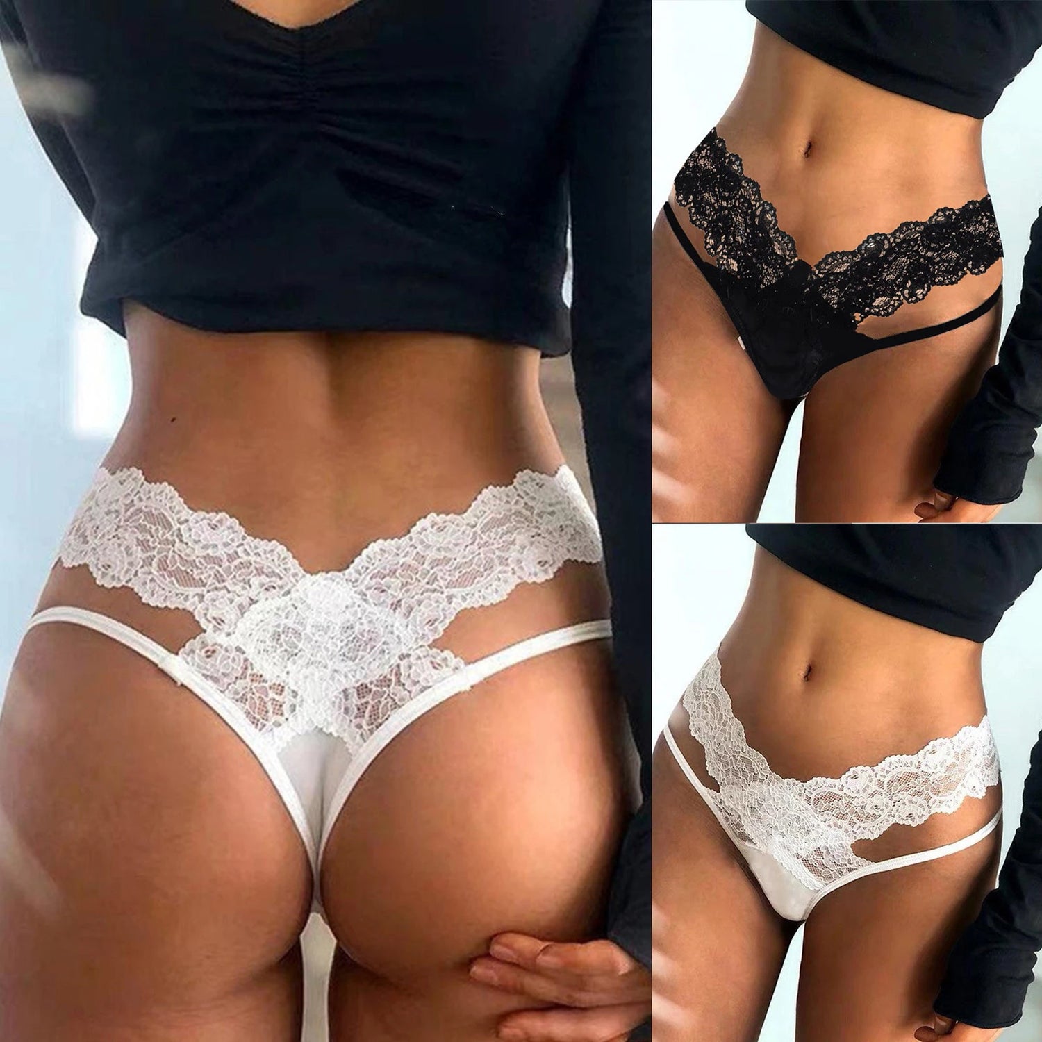 Butterfly Lace Low-Waist Panties